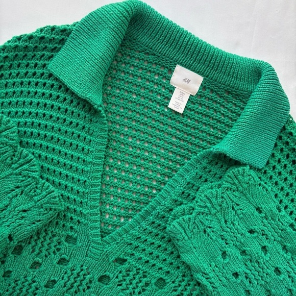 H&M Sweaters - H&M Perforated Cotton Knit Sweater Size XL